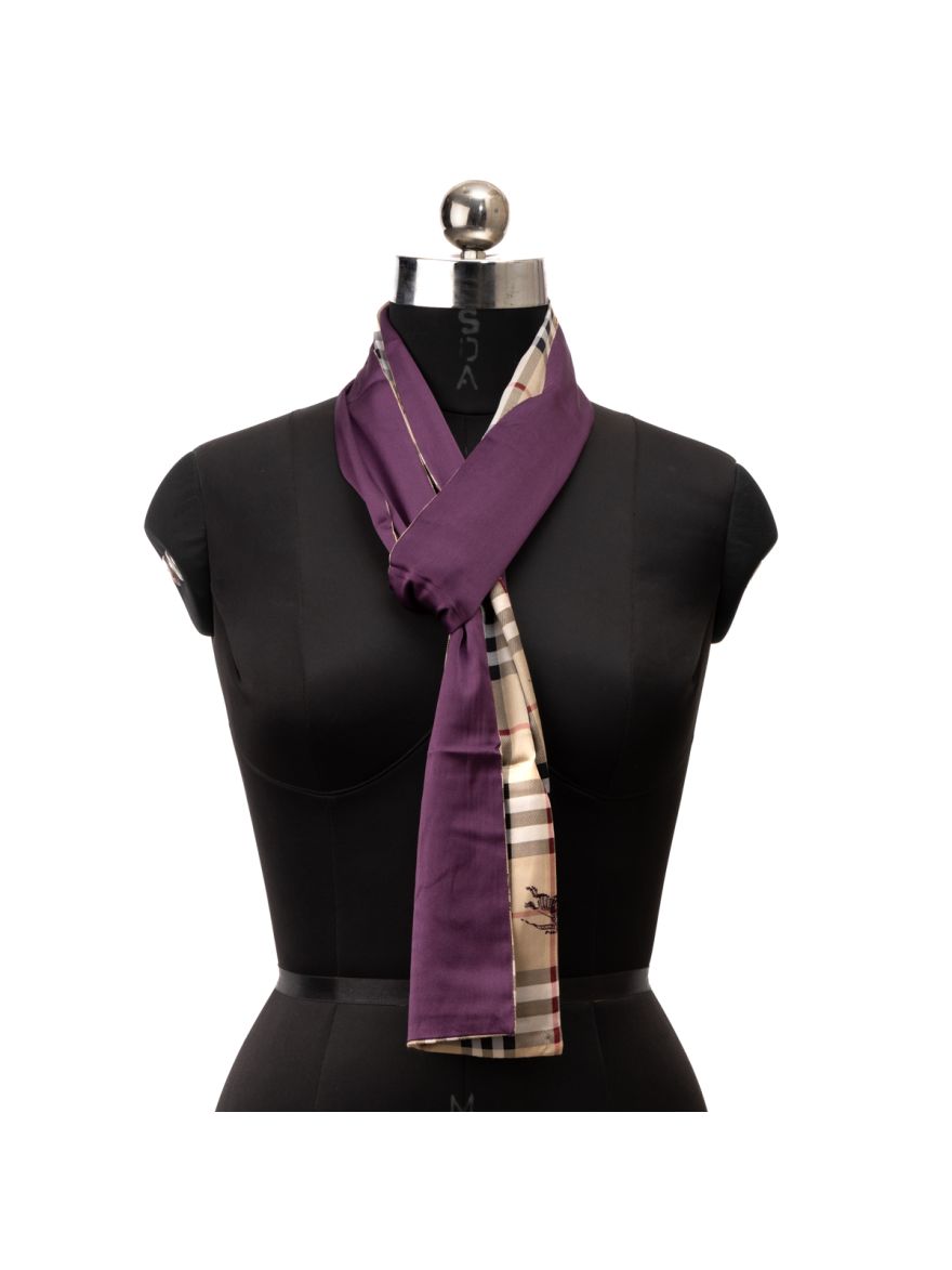 Check Nova Silk Scarf
