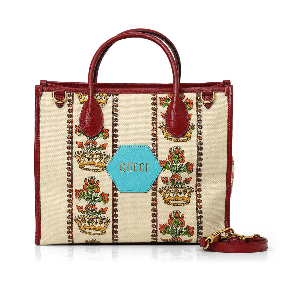 Beige/Maroon 100 Centennial Music Small Tote Bag