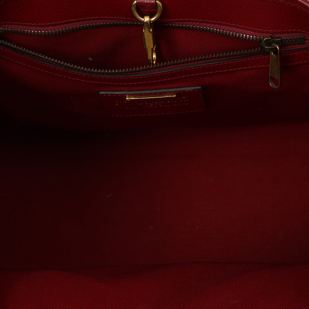 Beige/Maroon 100 Centennial Music Small Tote Bag