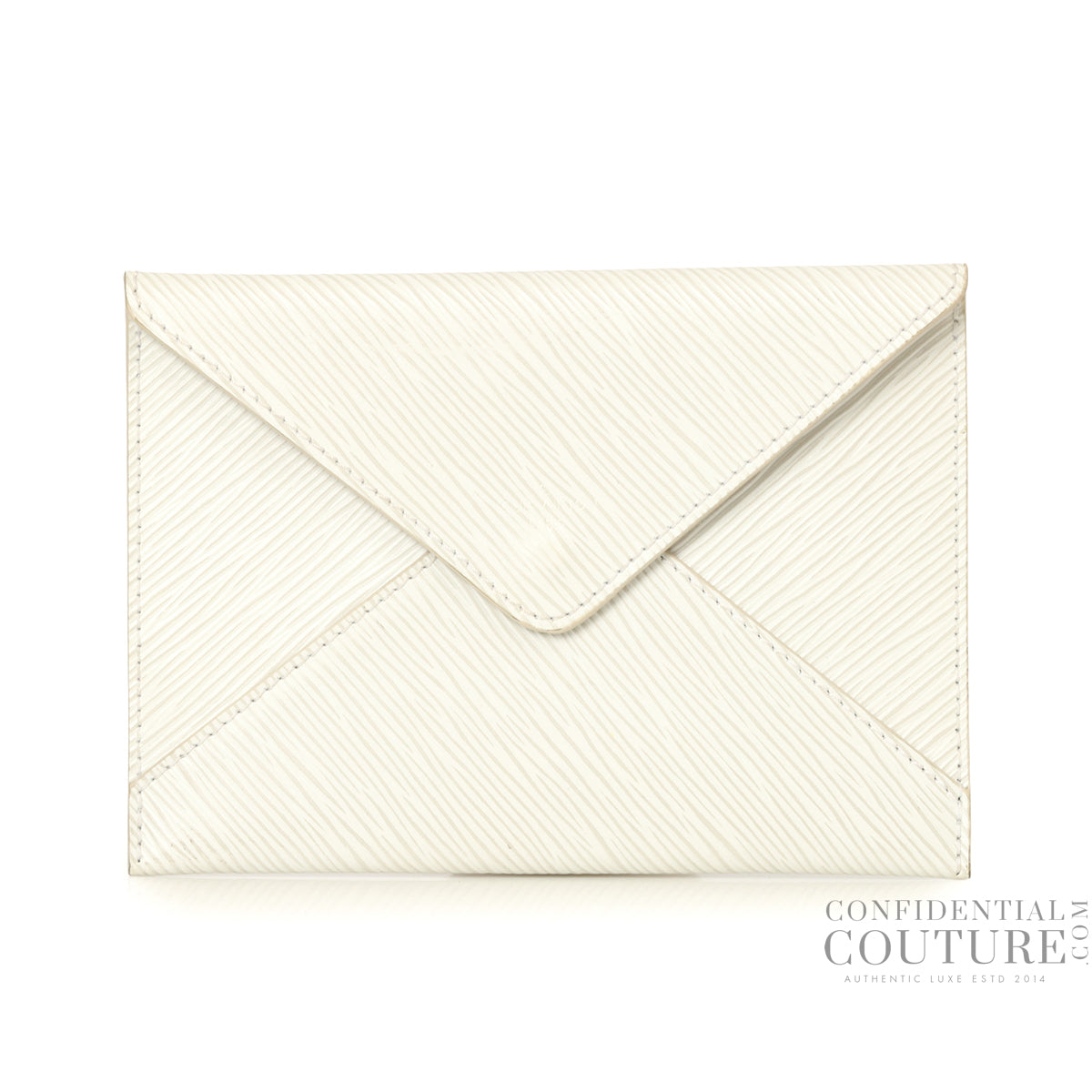 White Epi Leather MM Pochette