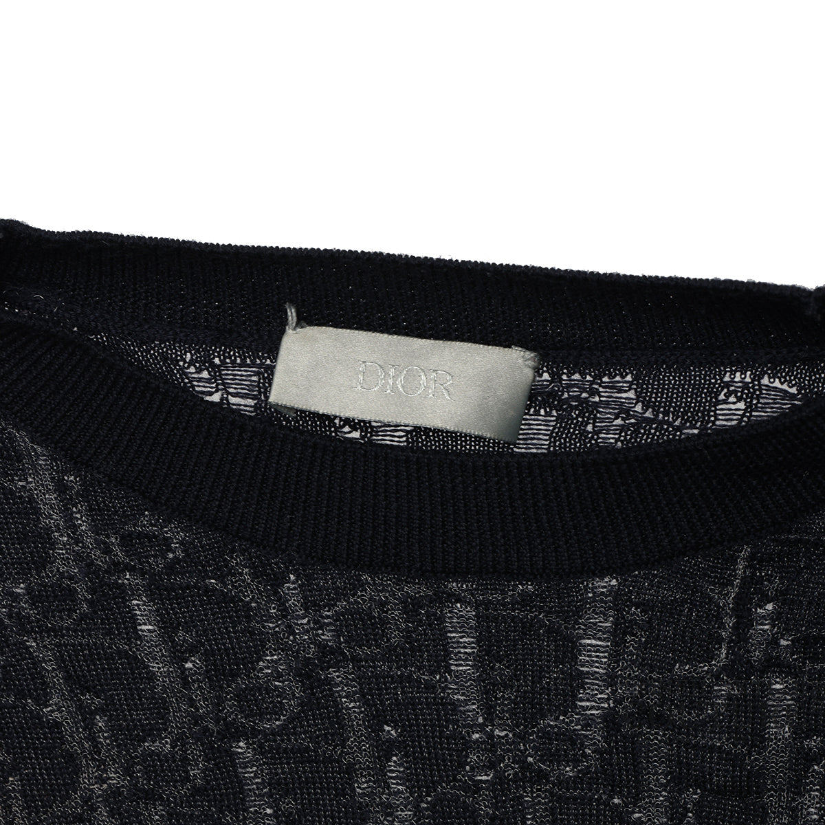 Oblique Relaxed-Fit Blue Woven T-Shirt