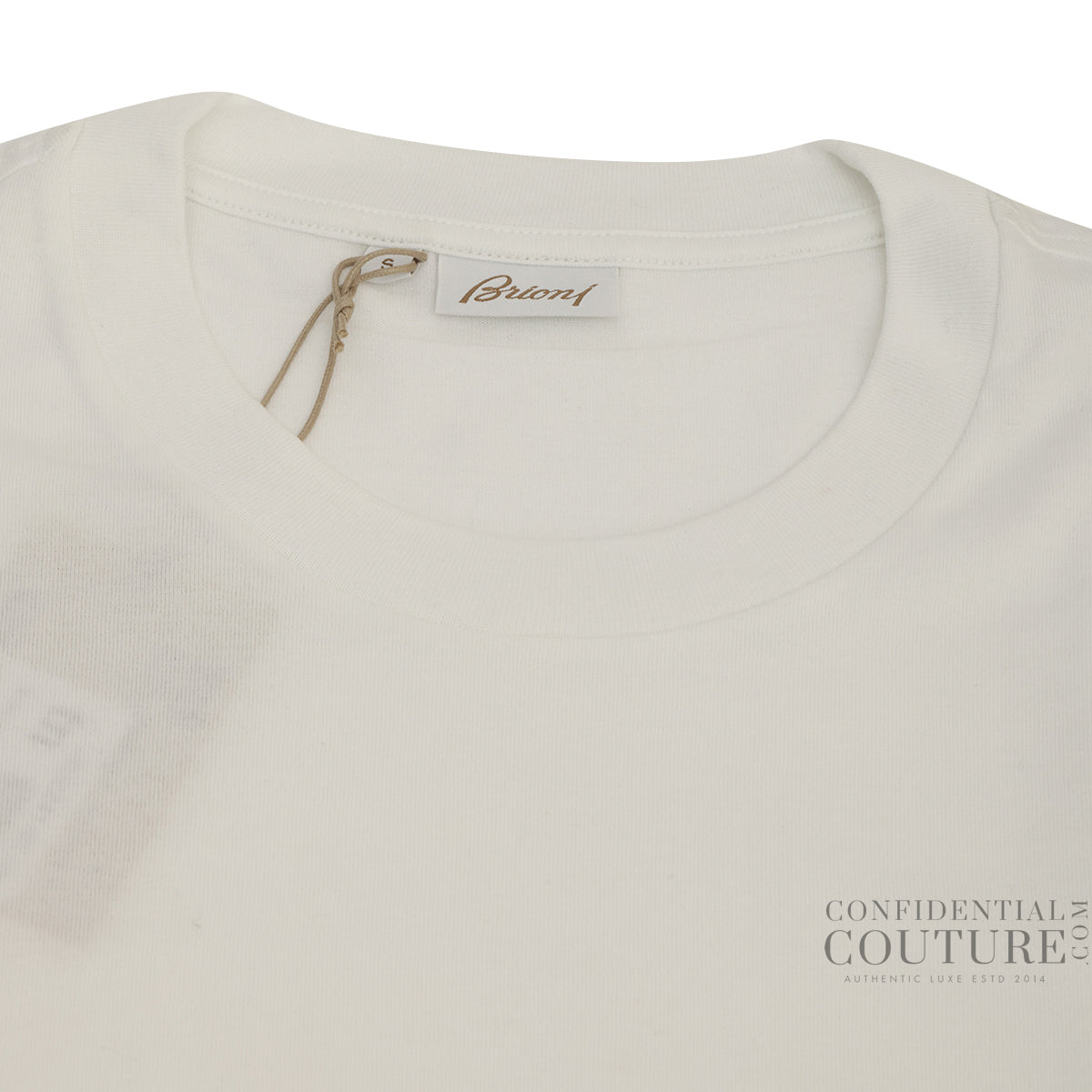 Cotton White Jersey T-shirt - Size Small