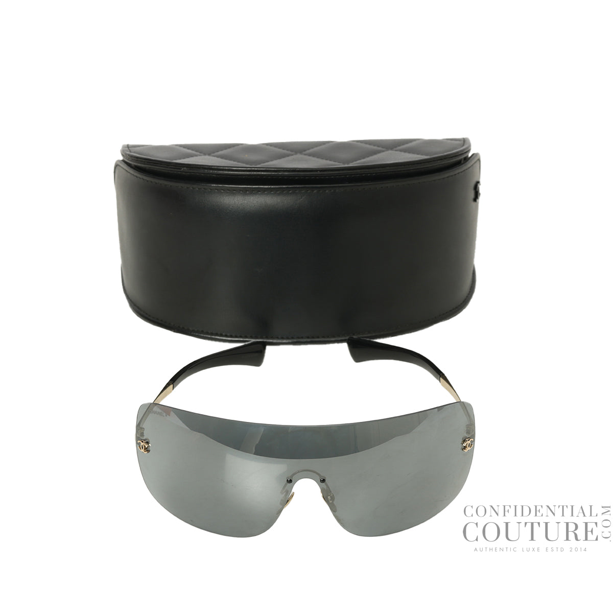 71433 59567 Blue Tone Rimless Sunglasses