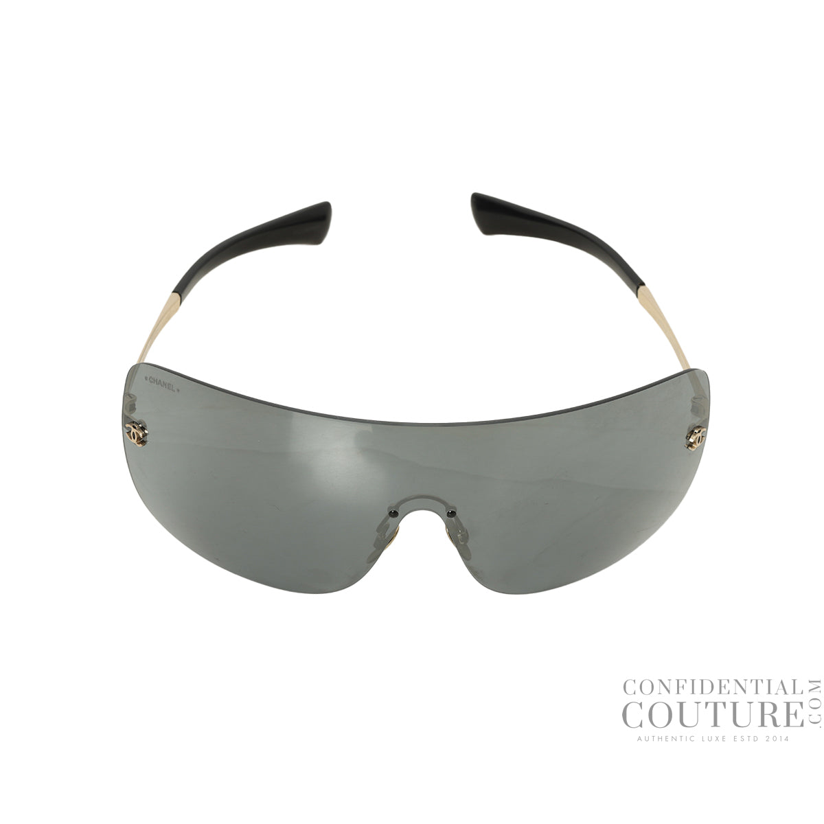 71433 59567 Blue Tone Rimless Sunglasses