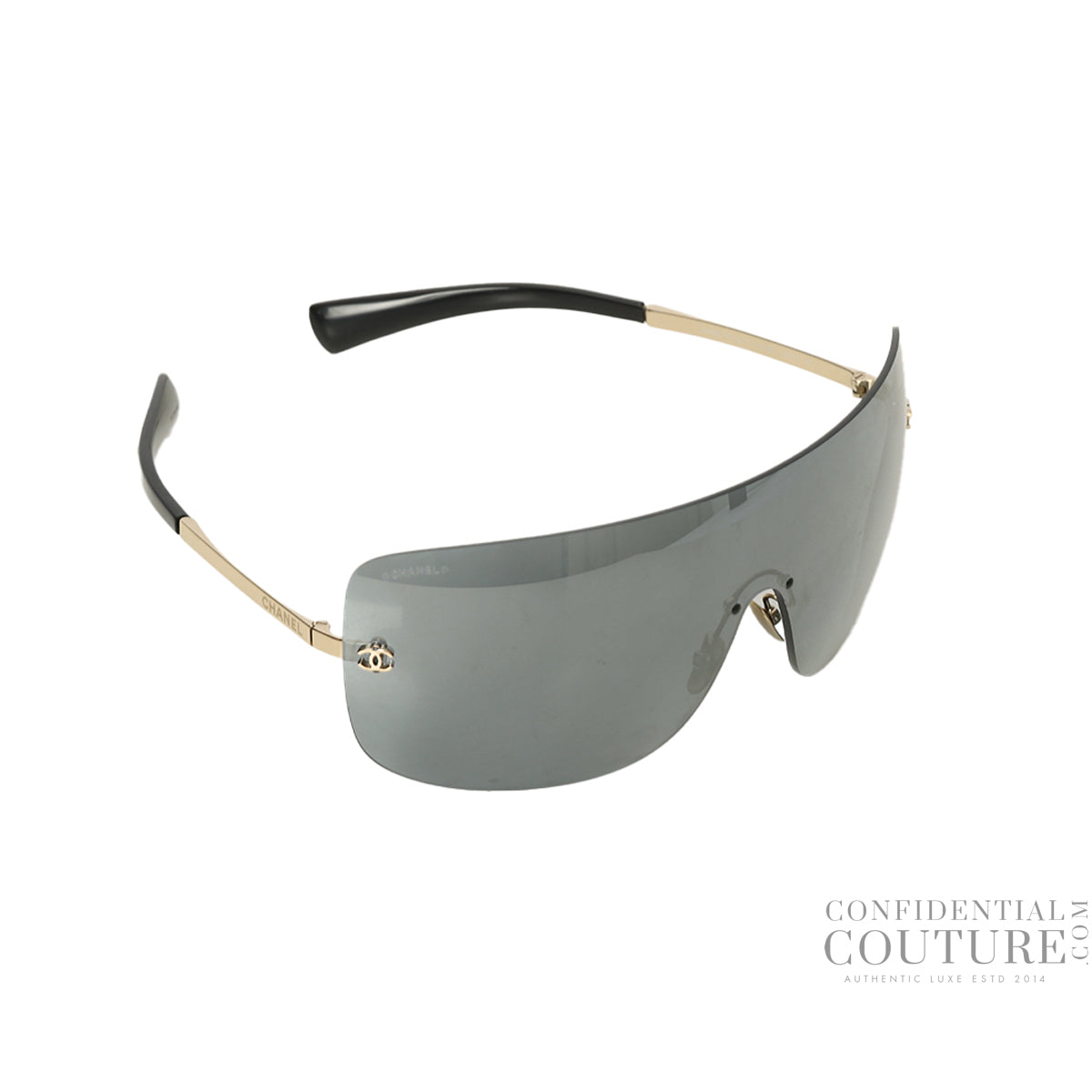 71433 59567 Blue Tone Rimless Sunglasses