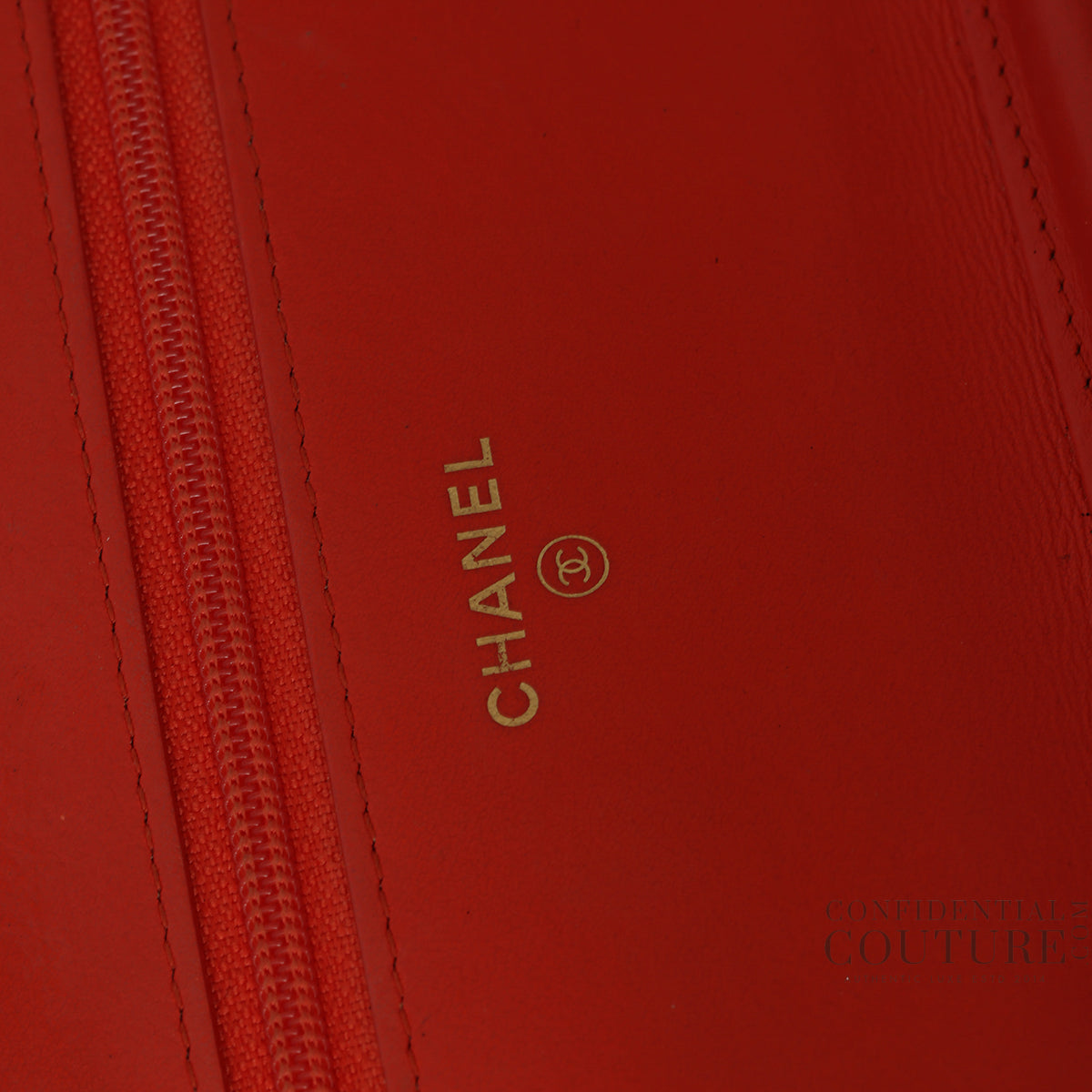 Boy Mini Quilted Red Wallet On Chain