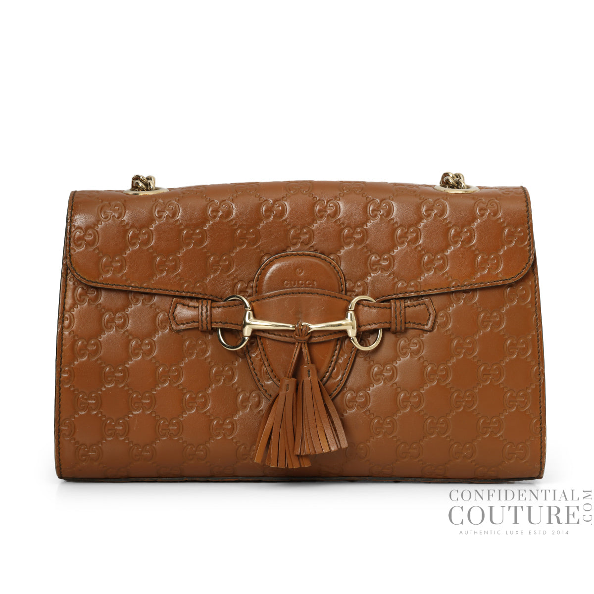 Guccissima Emily Red Monogram Embossed Shoulder Bag