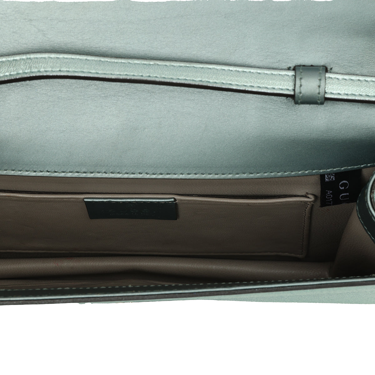 Metallic Leather Crystal GG Broadway Bag One Size