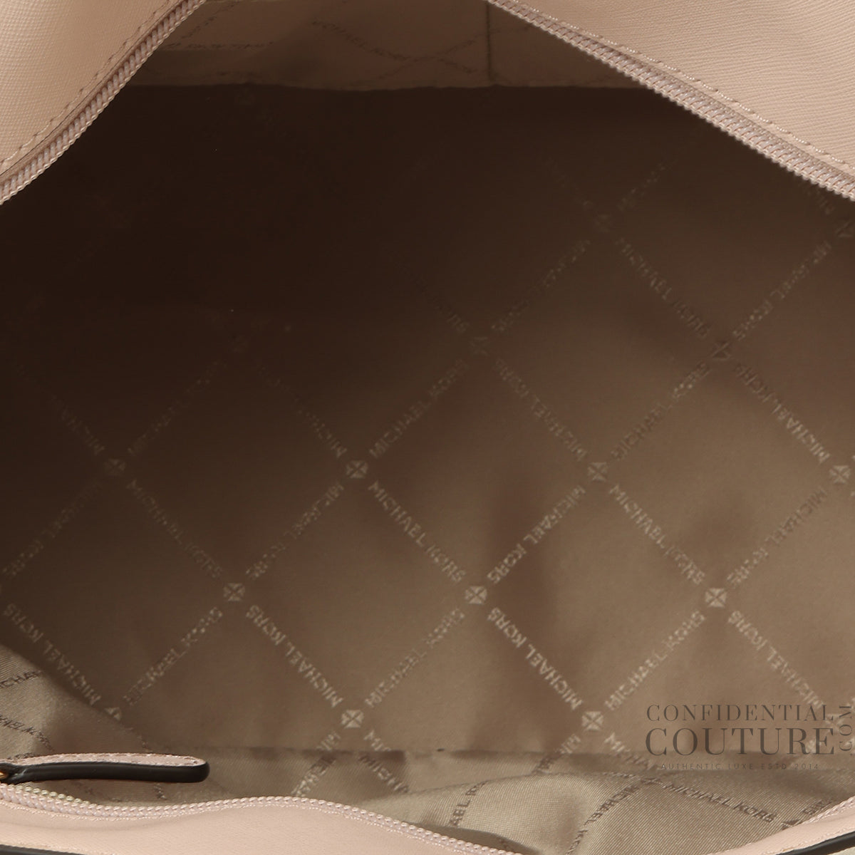 Gilly Large Color-Block Baby Pink & White Logo Tote Bag