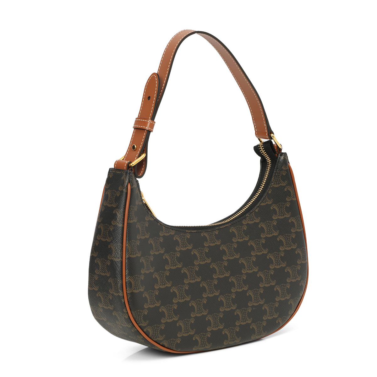Medium Ava Bag In Triomphe Canvas And Calfskin