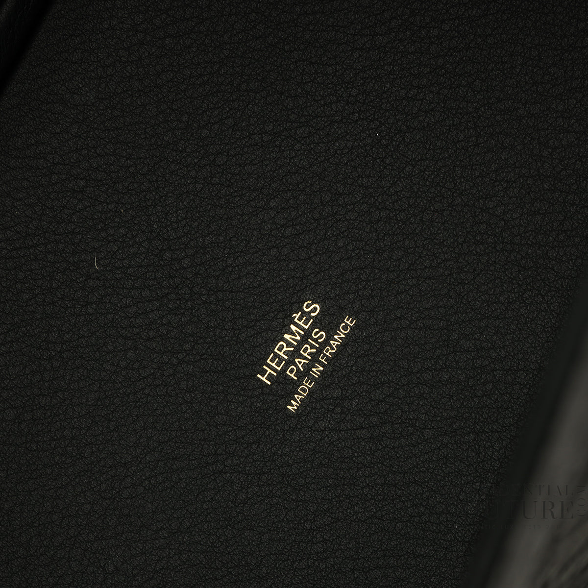 Noir Sac Picotin Lock 18 Autruche, GHW