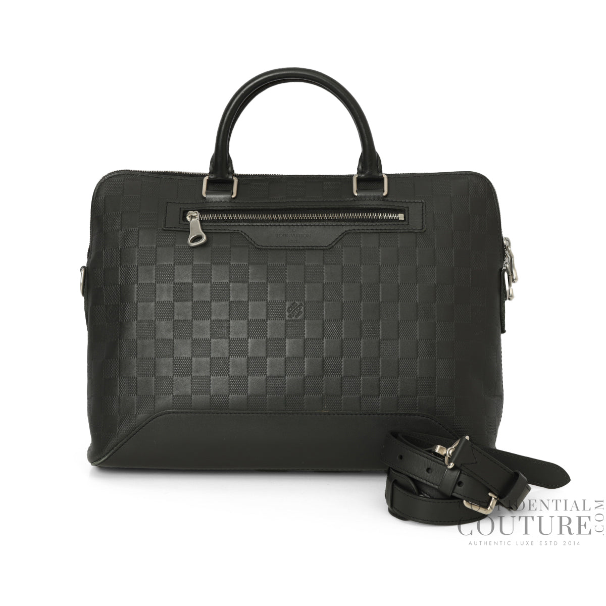 Black Avenue Soft Briefcase In Damier Infini Leather