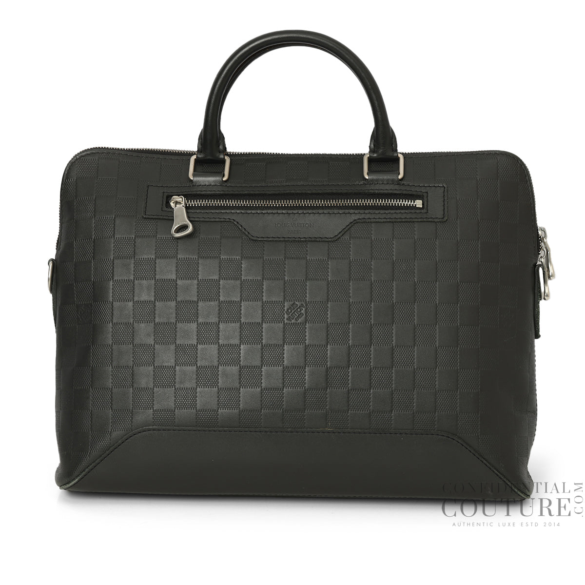Black Avenue Soft Briefcase In Damier Infini Leather