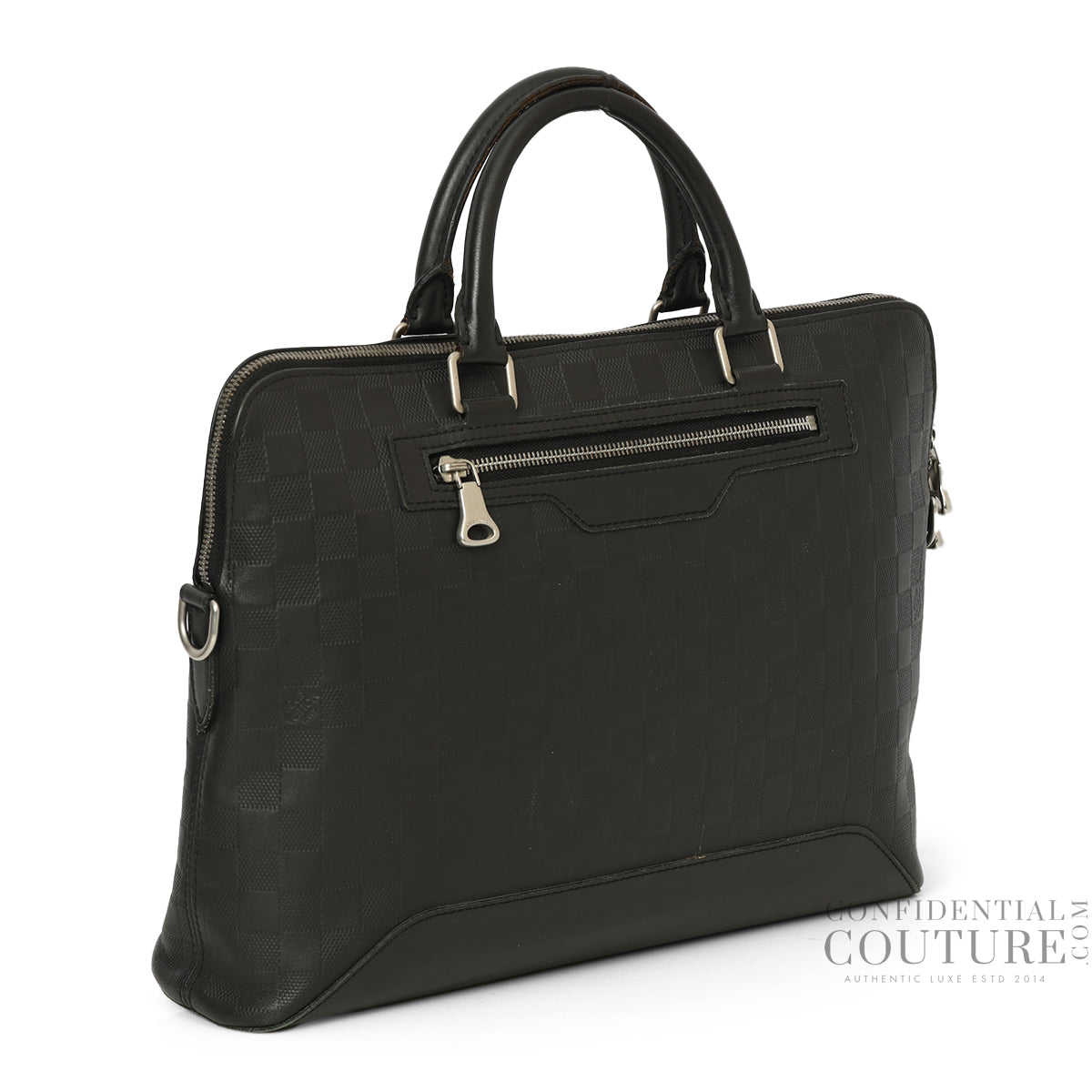 Black Avenue Soft Briefcase In Damier Infini Leather