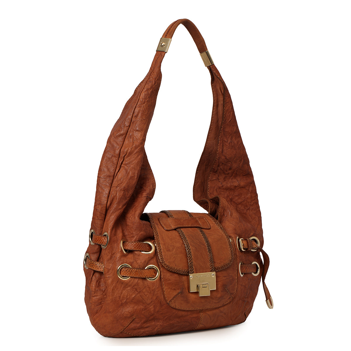 Brown Russ Leather Messenger Bag