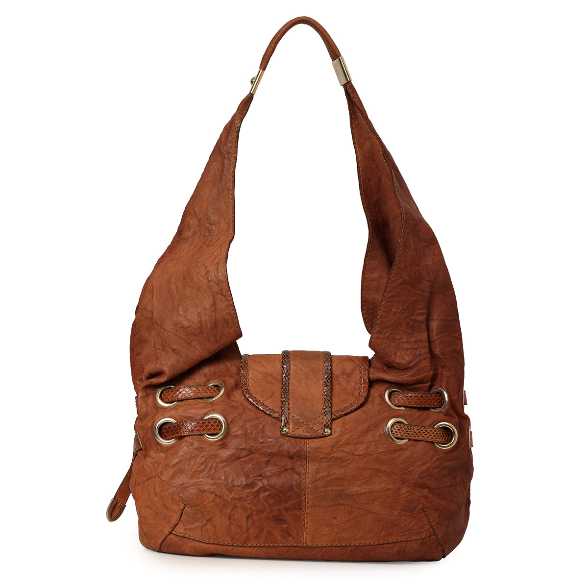 Brown Russ Leather Messenger Bag