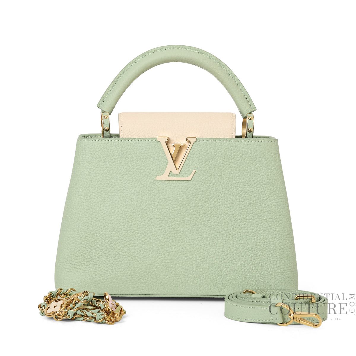 Capucines BB In Jade & Taupe Limited Edition