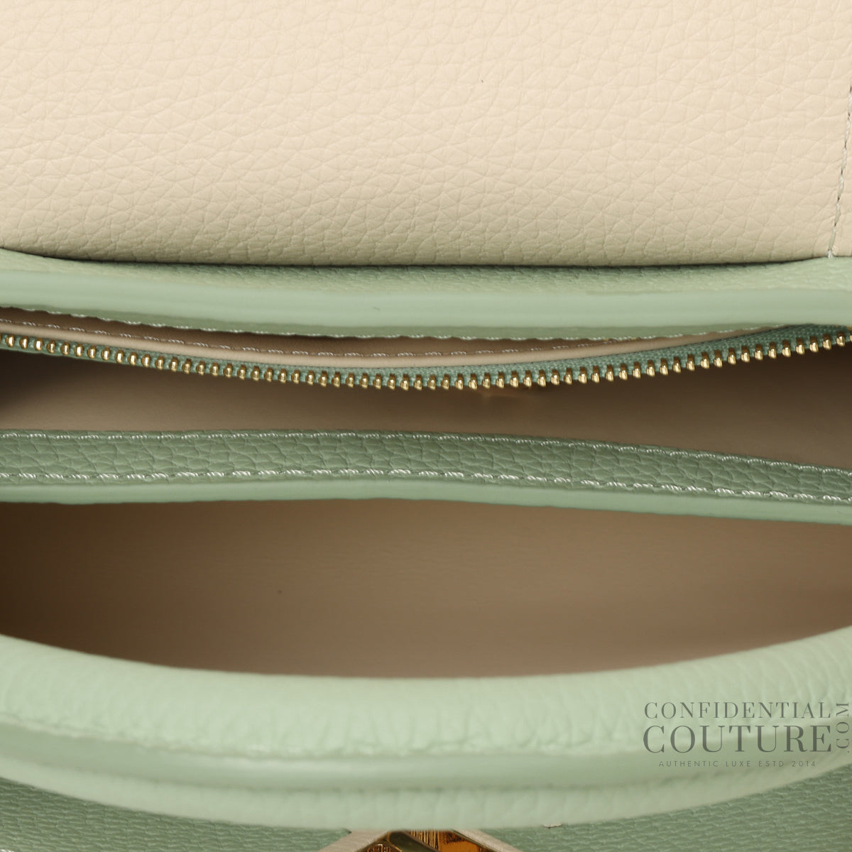 Capucines BB In Jade & Taupe Limited Edition