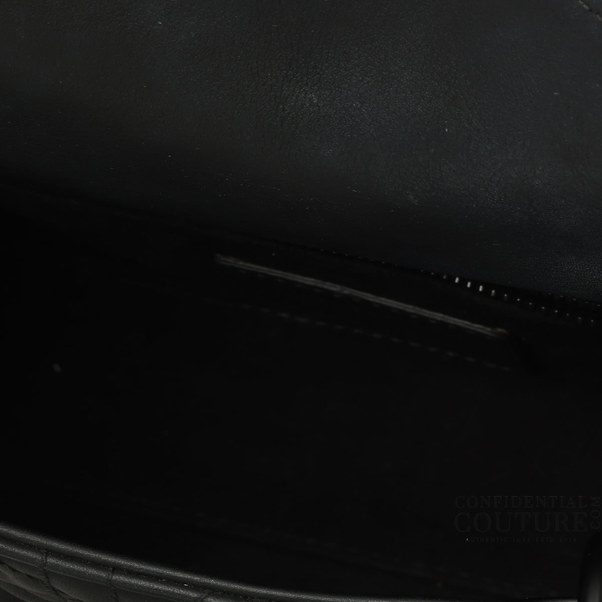 Mini Lady Dior Bag Black Ultramatte Cannage Calfskin