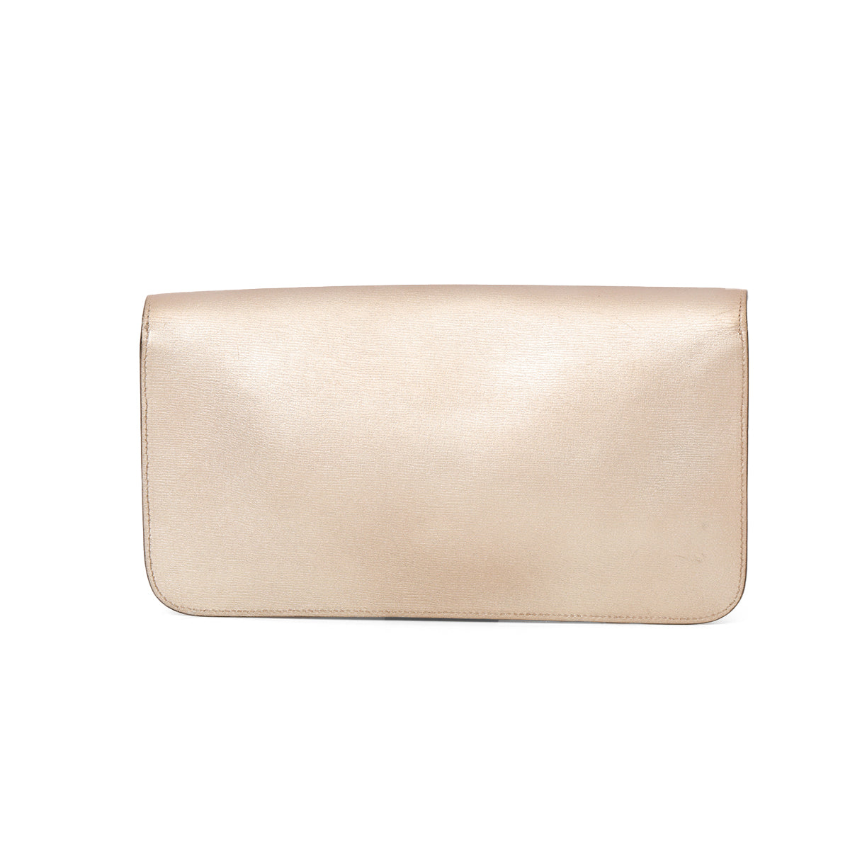 Gucci In Shiny Grey Leather Clutch