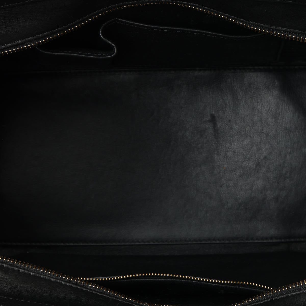 White/Black Leather Mini Luggage Tote