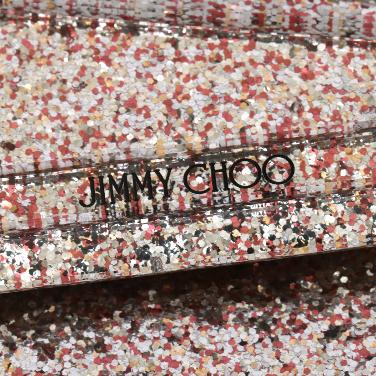 Candy Coarse Glitter Clutch with Chain Strap