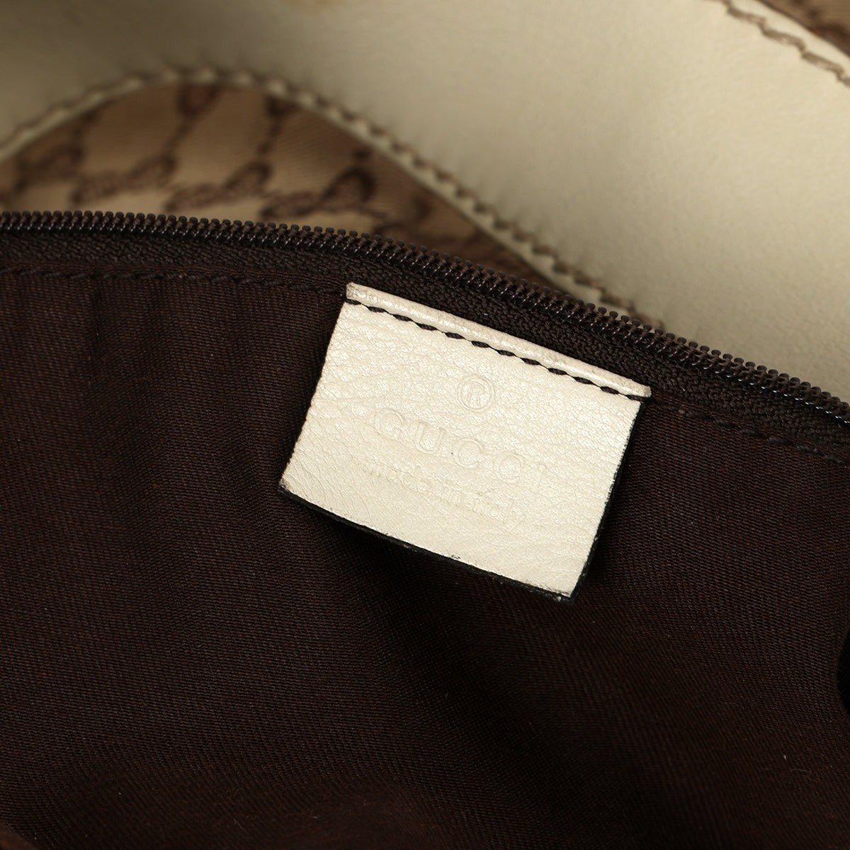 Beige/Ivory GG Canvas Medium Sukey Hobo Bag