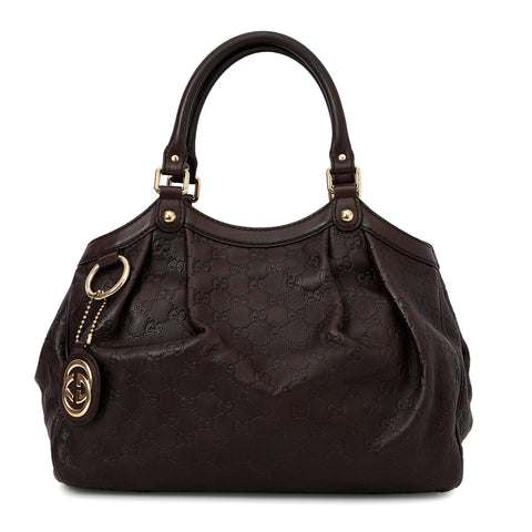 Brown Guccissima Leather Medium Sukey Tote