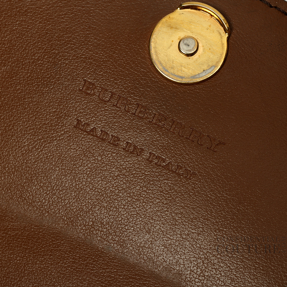 House Check Henley Leather Chain Wallet