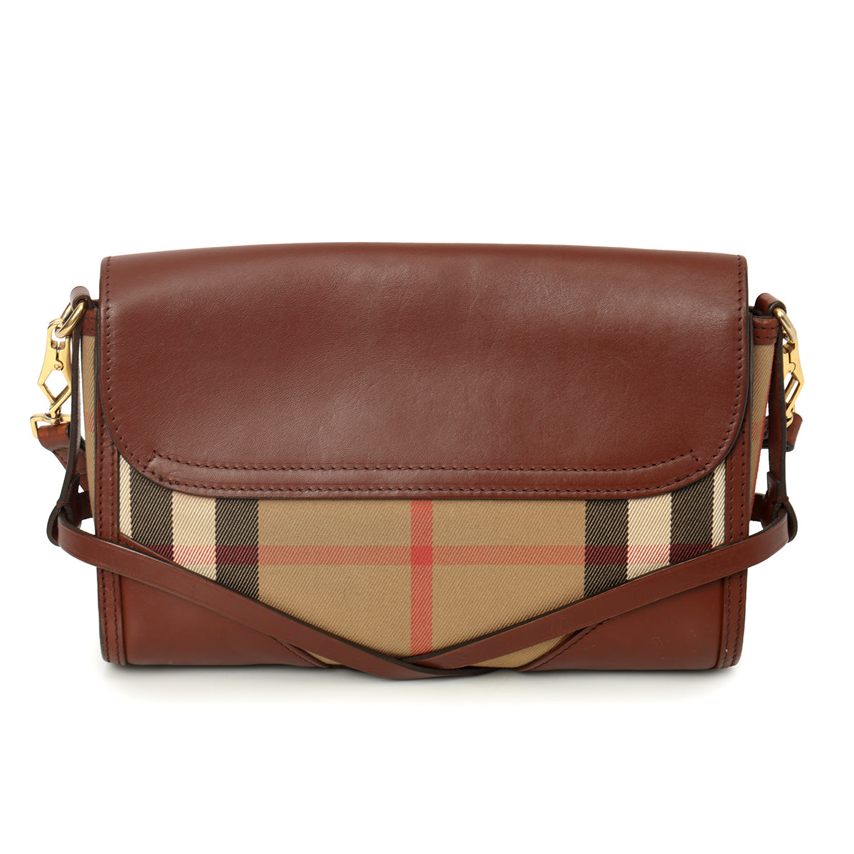 Brown Bridle Abbot Small Flap Messenger Bag