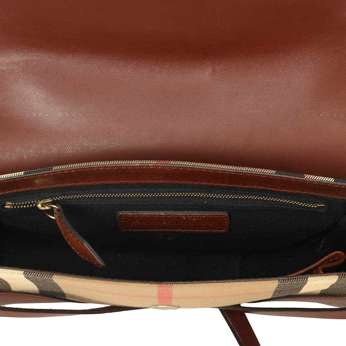 Brown Bridle Abbot Small Flap Messenger Bag