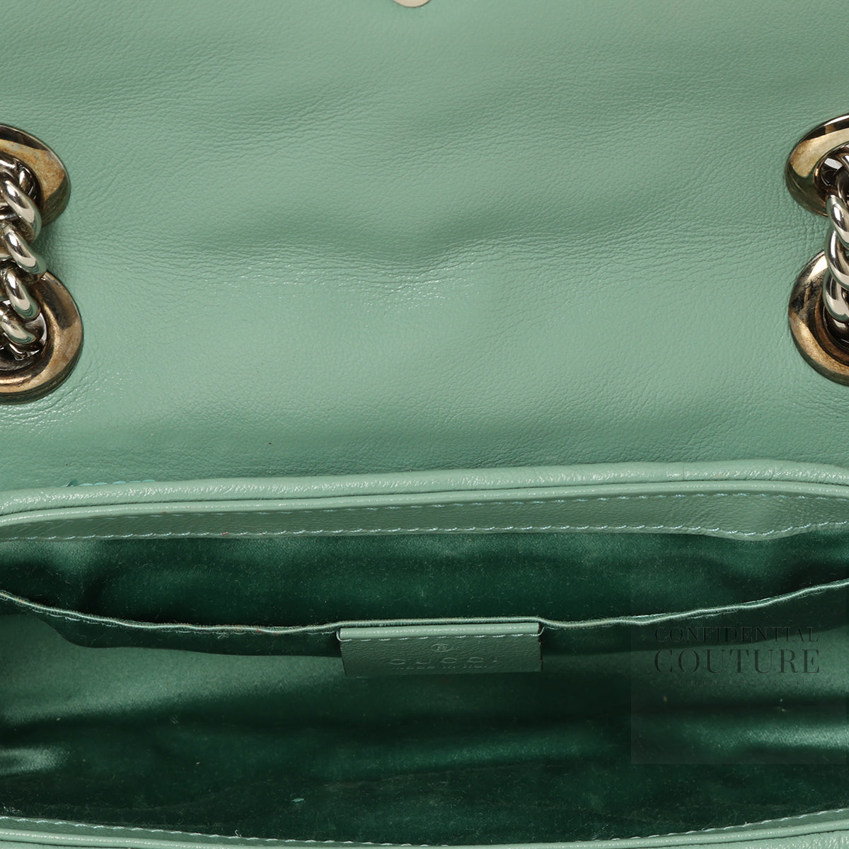 Aqua Sequin Marmont Small Shoulder Bag