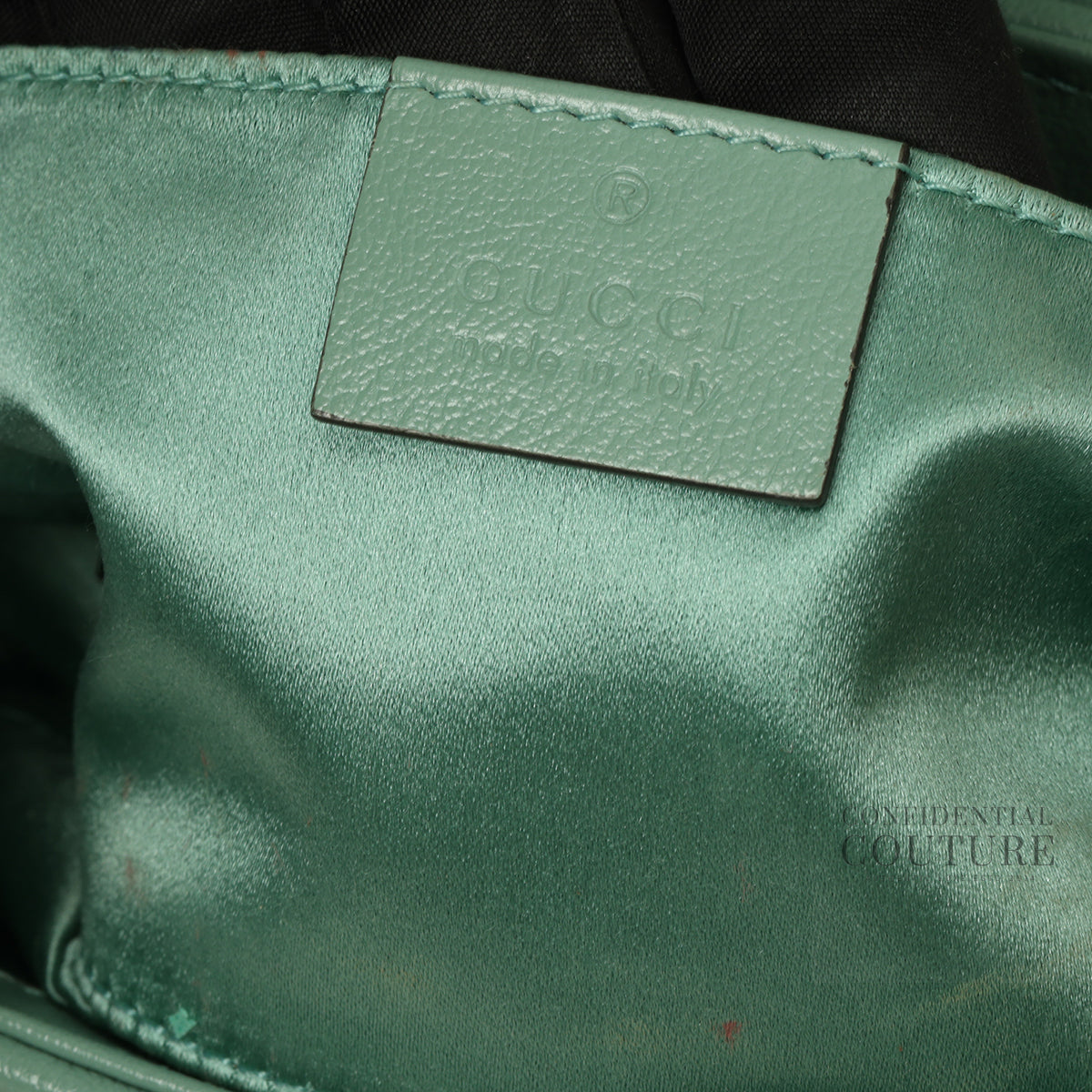 Aqua Sequin Marmont Small Shoulder Bag