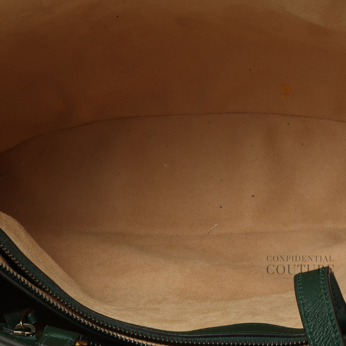 Green Leather Double G Diana Medium Double Handle Tote Bag