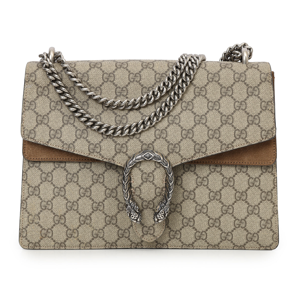 GG Supreme Coated Canvas Medium Dionysus Shoulder Bag
