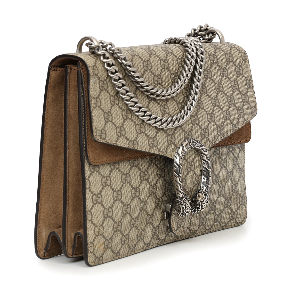 GG Supreme Coated Canvas Medium Dionysus Shoulder Bag