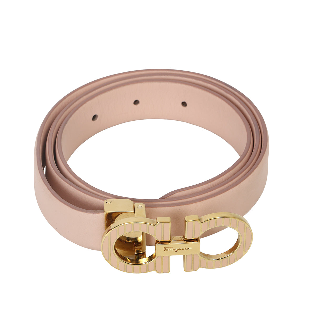 Pink Gancini Adjustable Belt for Women 32