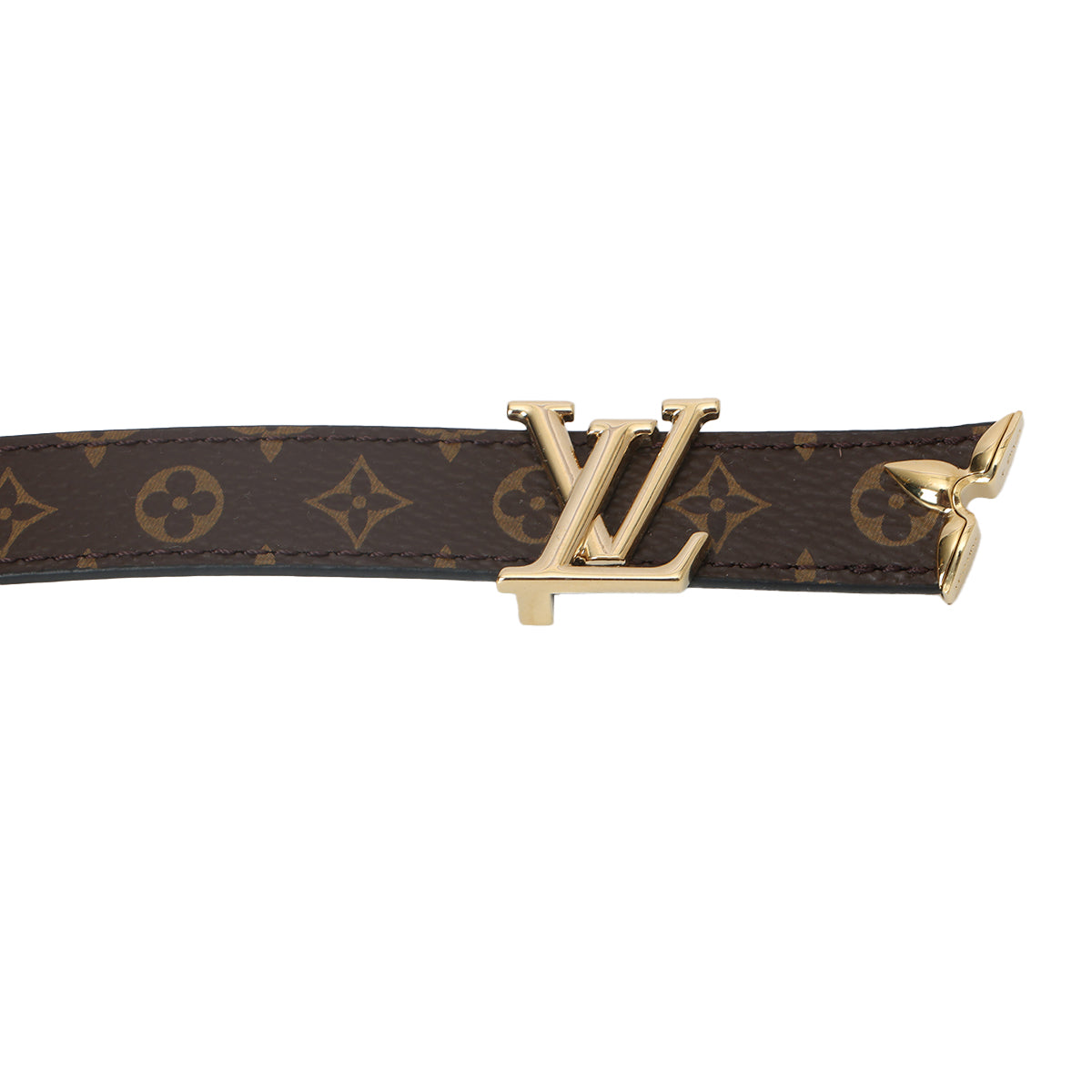 Black & Monogram Pretty LV 20mm Reversible Belt- 75 cm