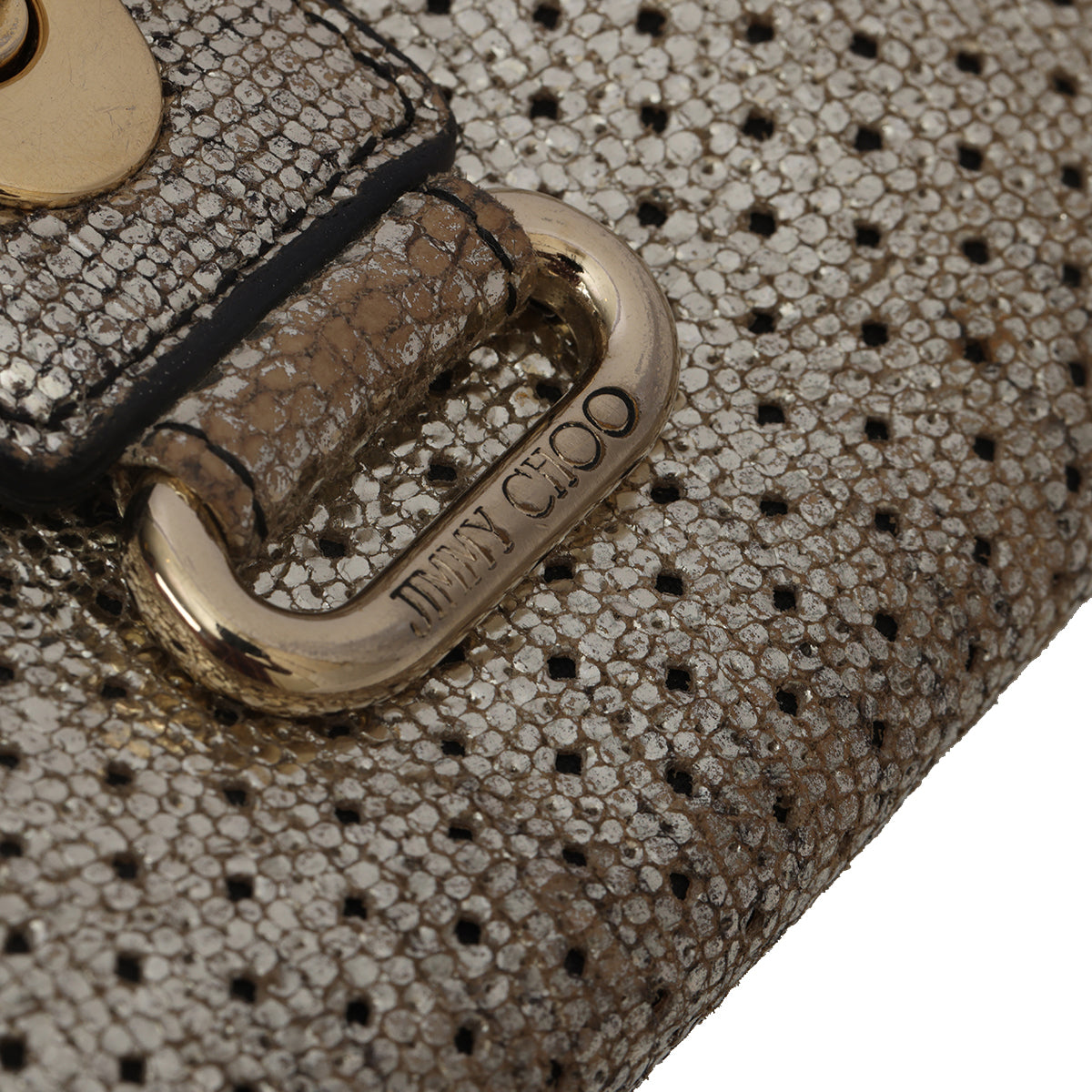 Silver Coarse Glitter Zip Around Wallet