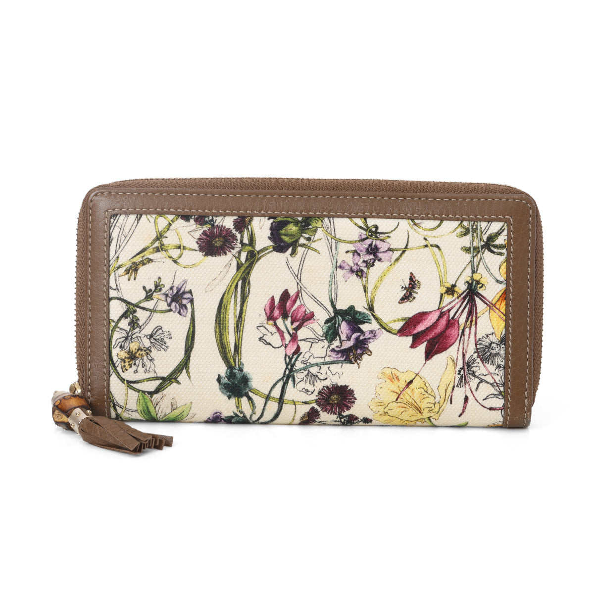 Flora Bamboo Continental Zip Around Wallet