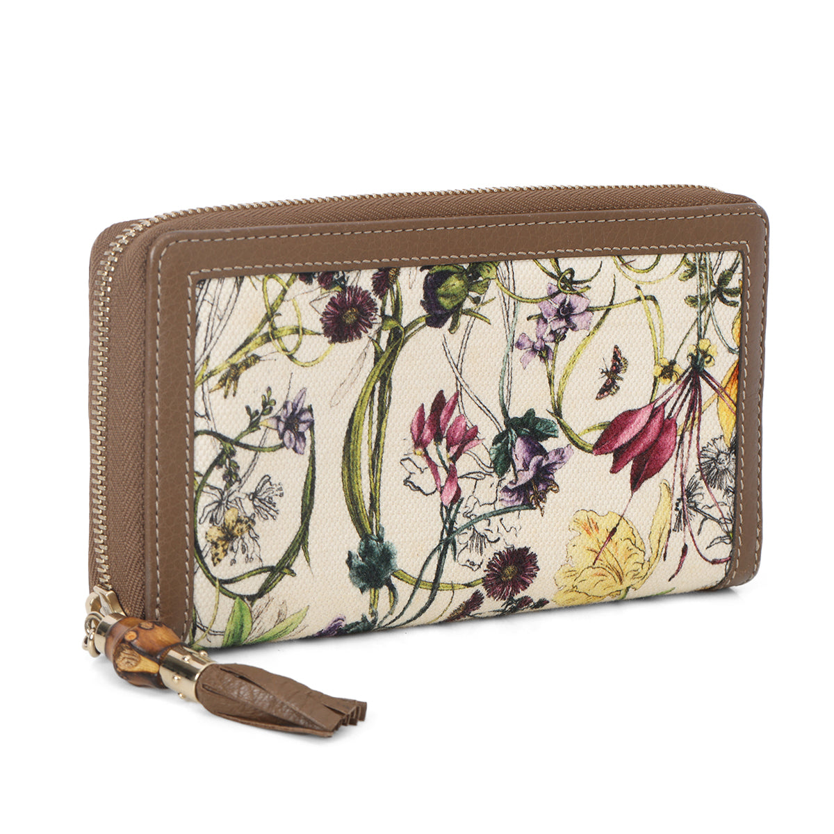 Flora Bamboo Continental Zip Around Wallet