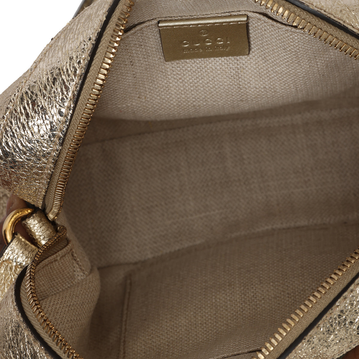 Foil Leather Webby Bee Bag