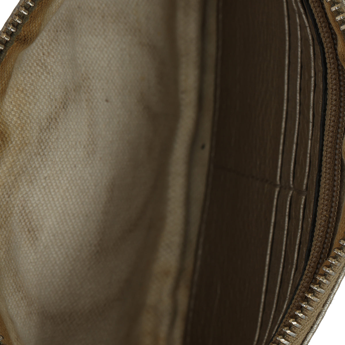 Gold Soho Pebbled Leather Wristlet