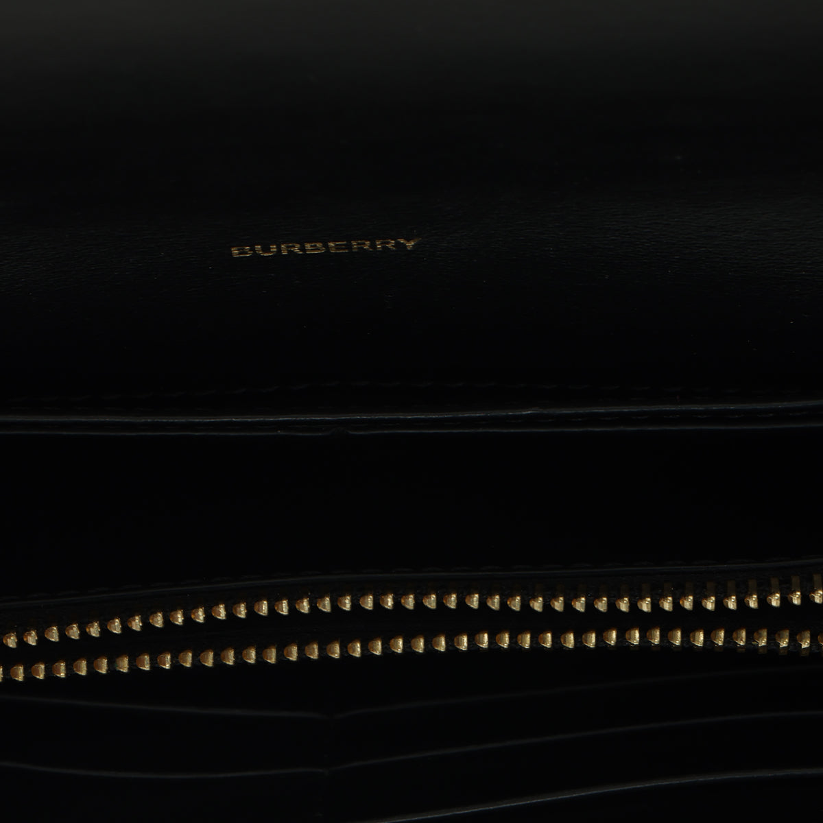 Black Leather & House Check Canvas Hannah Envelope Wallet