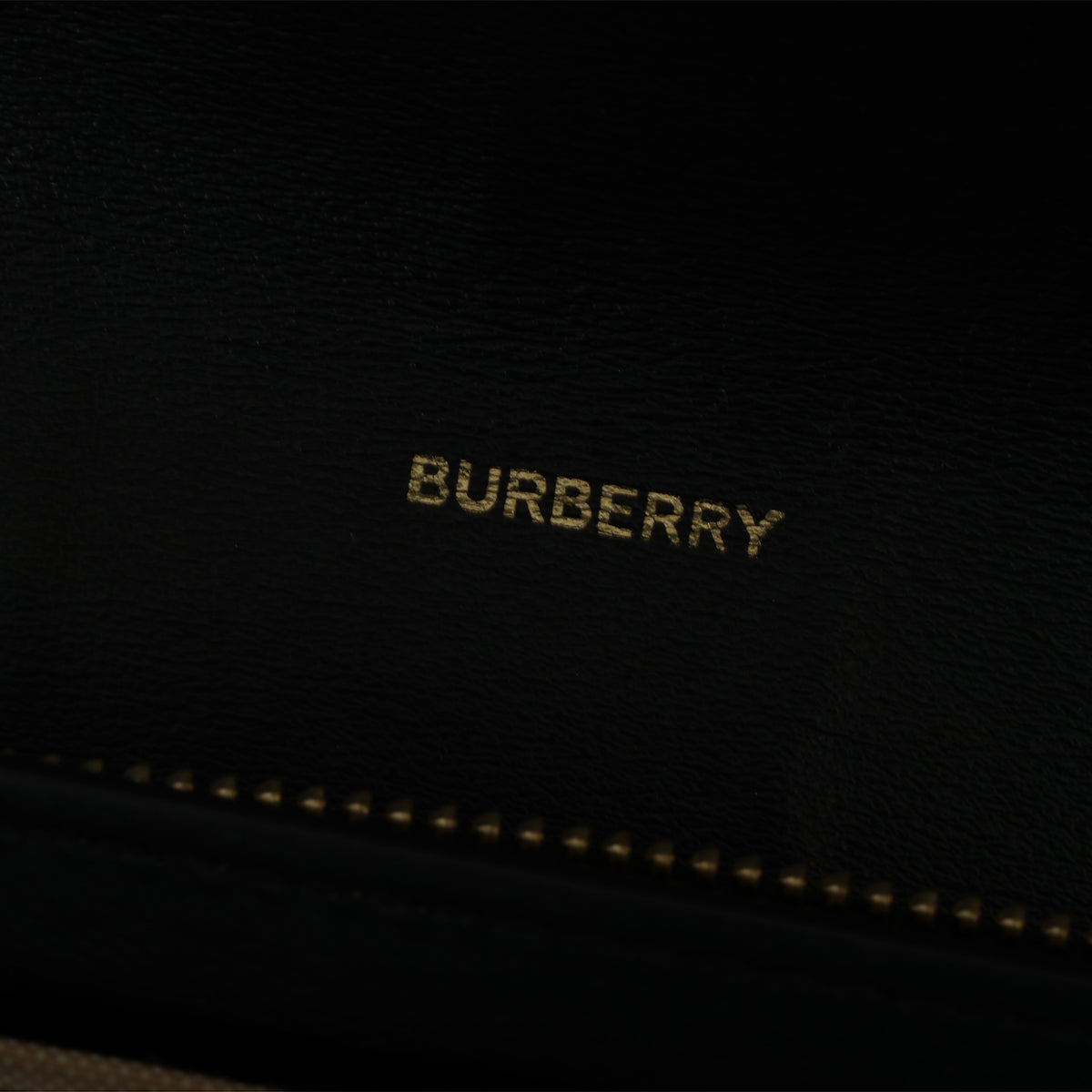 Black Leather & House Check Canvas Hannah Envelope Wallet