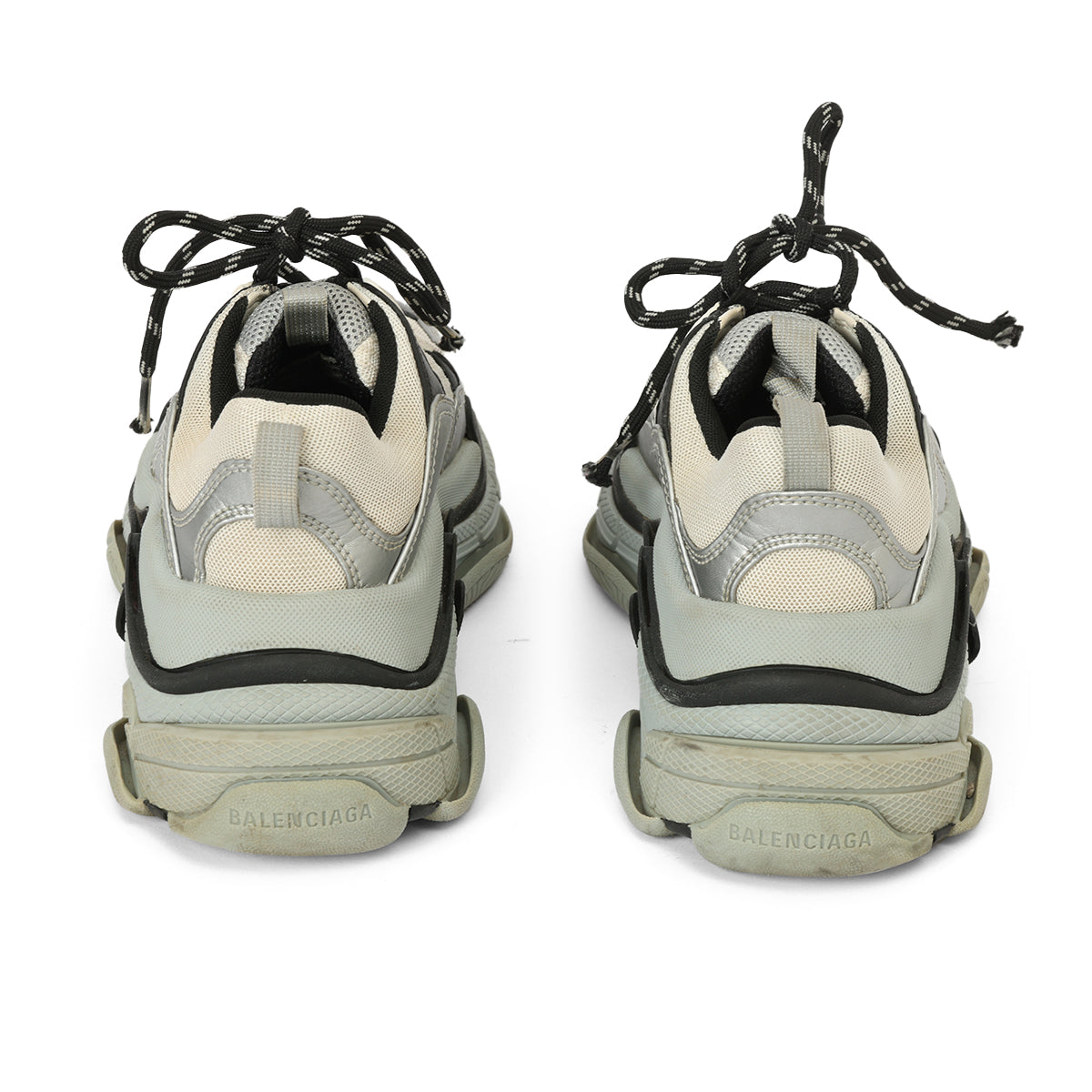 Triple S Grey And Black Sneakers Size: 36