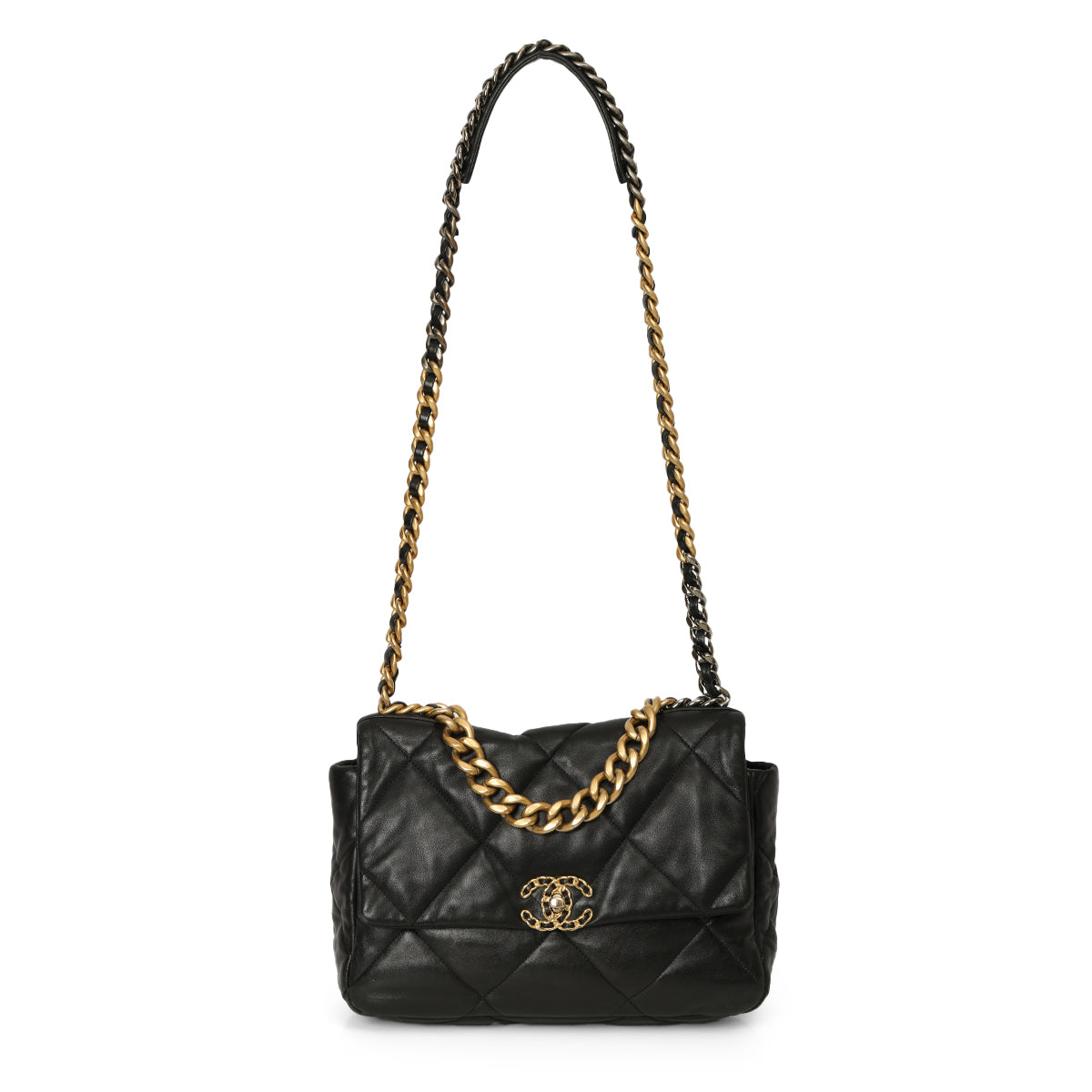 19 Black Large Shoulder Bag