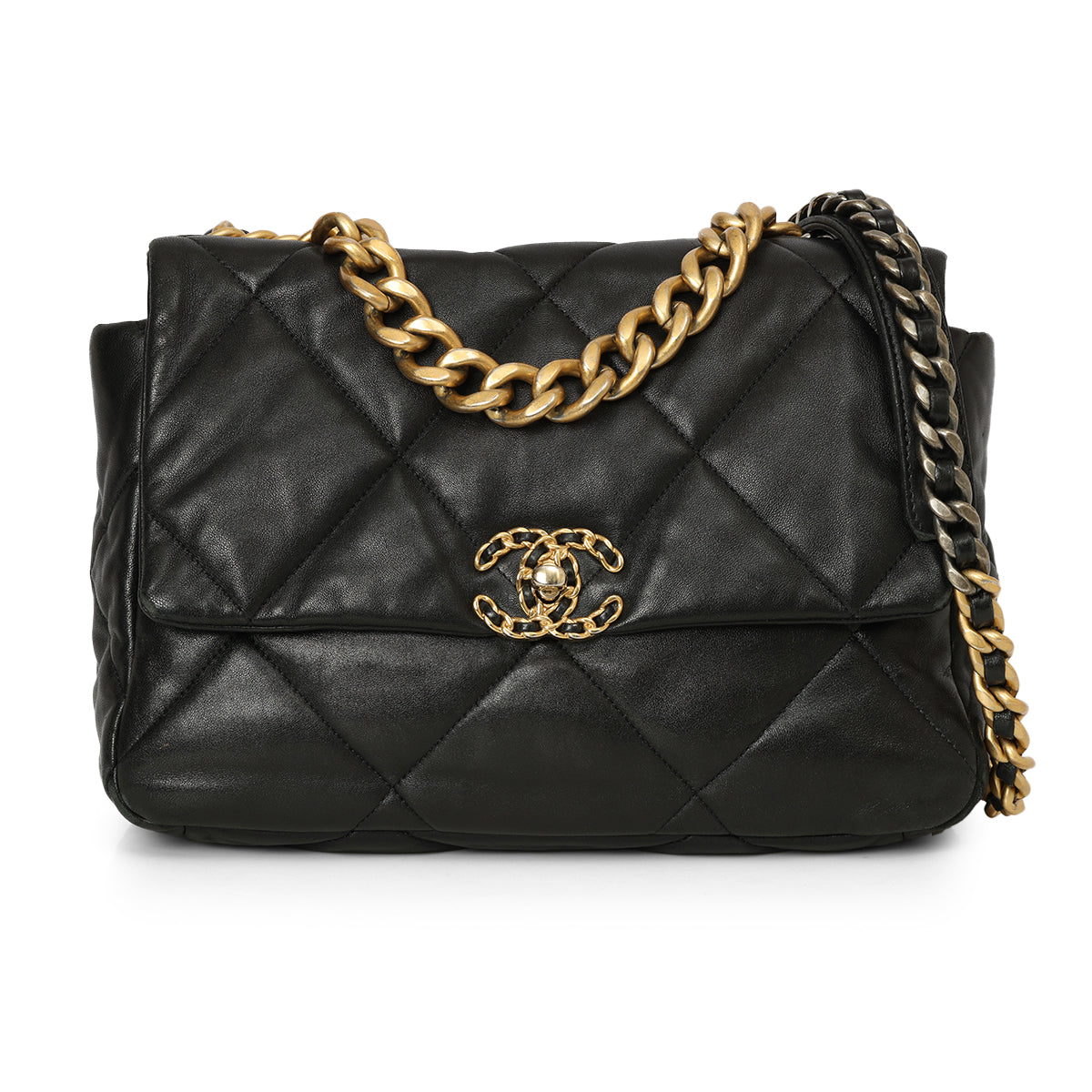 19 Black Large Shoulder Bag