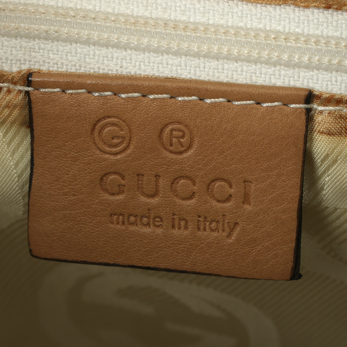 GG Monogram White Hobo Shoulder Bag