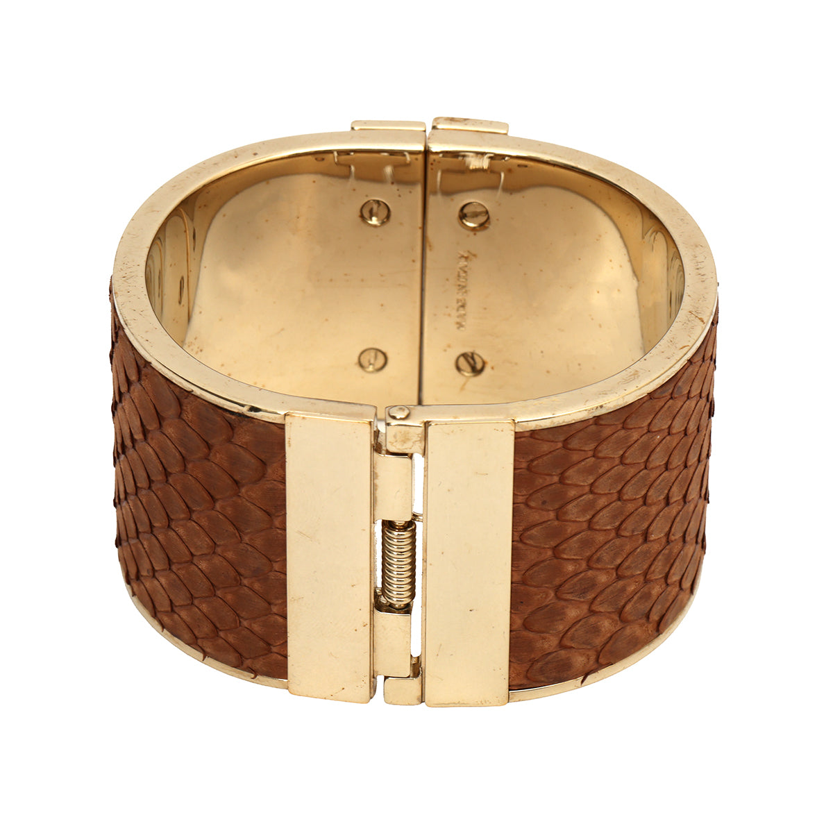 Brown Python Cuff Bracelet